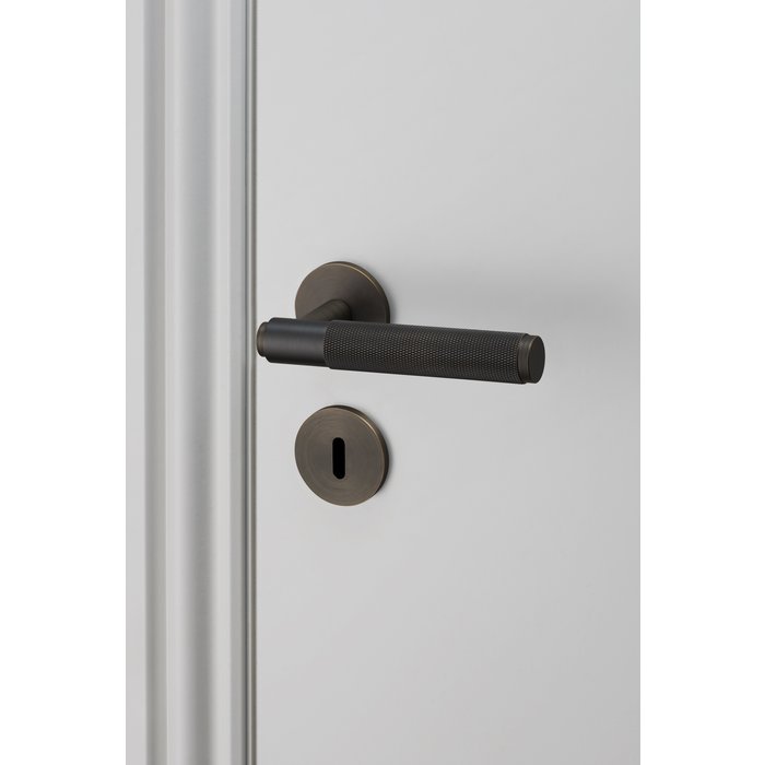 Buster+Punch Paar ronde sleutelplaatjes Buster & Punch smoked brons