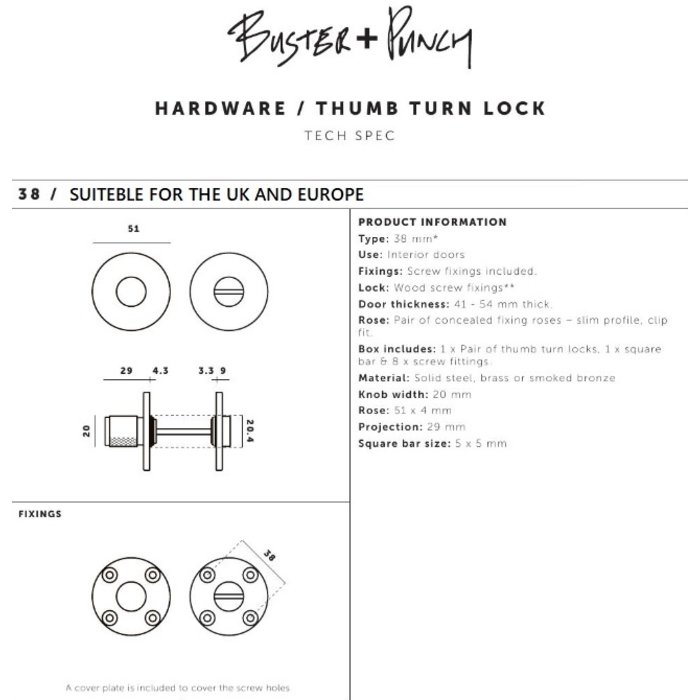 Buster+Punch Industrial toilet set Buster & Punch stainless steel