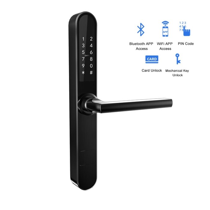 Intelligenter Türgriff D33A schwarz ohne Fingerabdruckscanner