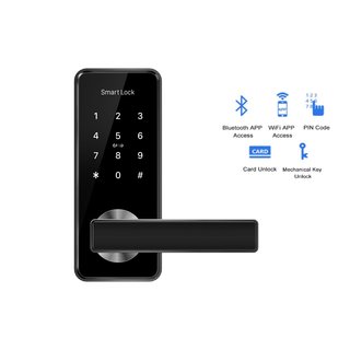 Smart door handle D11A black without fingerprint scan