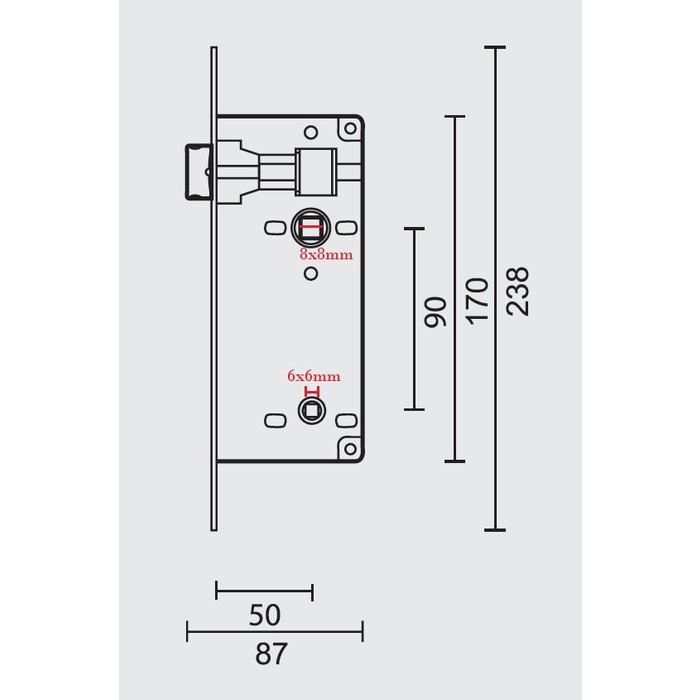 AGB Slot AGB BRONS WC 90mm