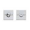 Intersteel WC closure square rosette Chrome