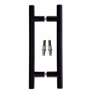 HDD Schwarze Türgriffe T 20/200/300 Paar für Glas