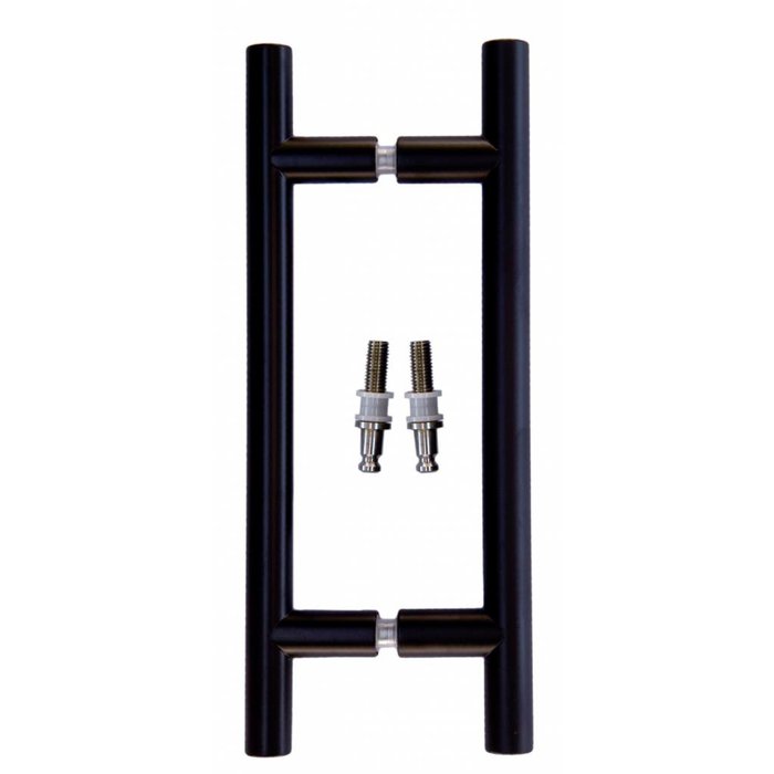 HDD Poignées de porte noires T 20/200/300 paire pour porte vitrée