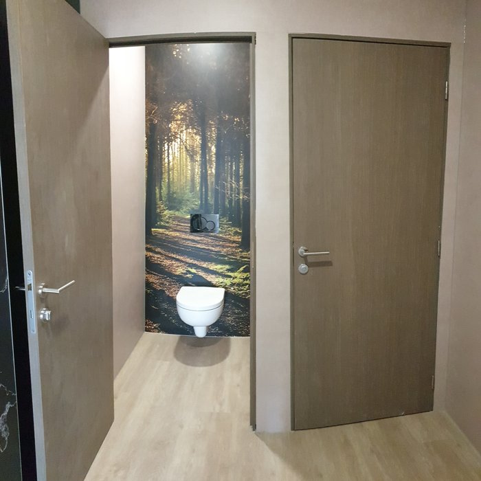 In-Door RVS Deurklinken Jersey op rond rozet