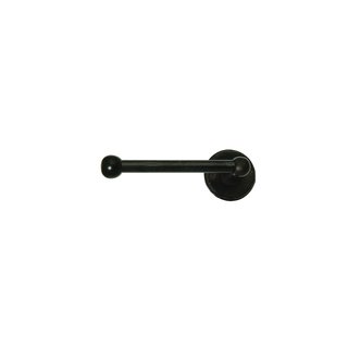 Dauby Piece holder single aged iron 150mm 'Left/Left” - round