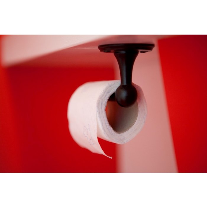 Dauby Porte-pièce simple fer vieilli 150mm 'Gauche/Gauche' - rond