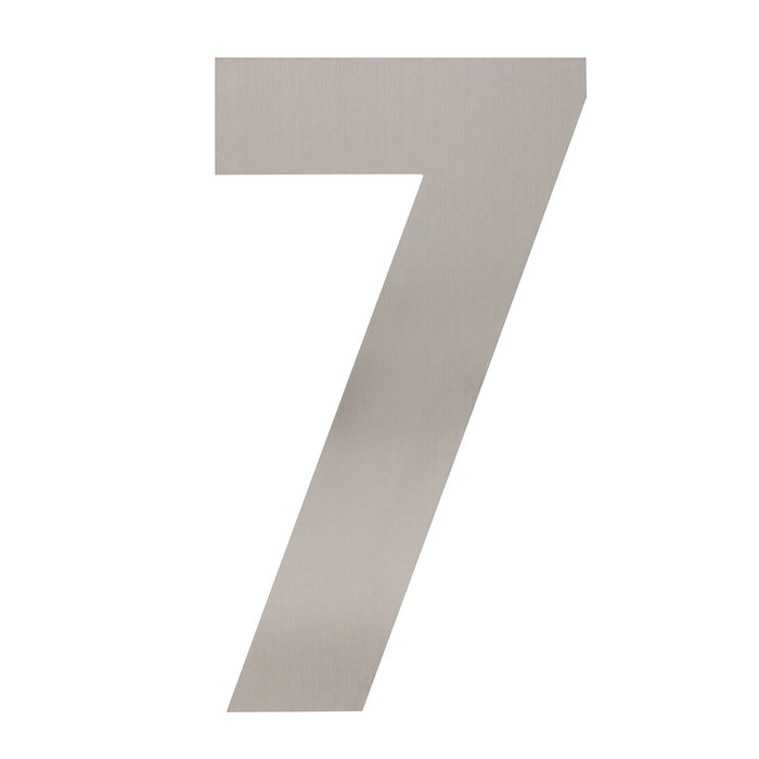 Intersteel Stainless steel house number 7 with a height of 500mm