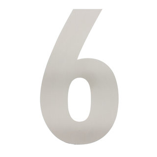 Intersteel Stainless steel house number 6 - XXL 500mm