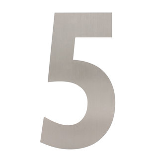 Intersteel Stainless steel house number 5 - XXL 500mm