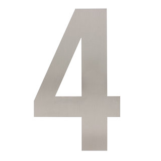 Intersteel Stainless steel house number 4 - XXL 500mm