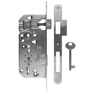 AGB AGB Tastaturschloss Edelstahloptik 90mm - abgerundete Frontplatte 238x22mm