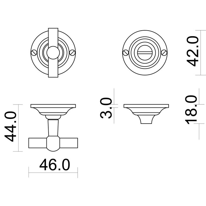 HDD WC FITTINGS PETRA NM BLACK