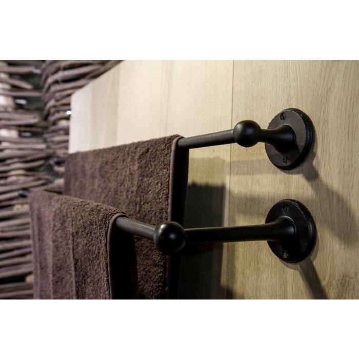 Dauby PIECE END BRACKET AGED IRON - BLACK (VO) "Rechts / Right"