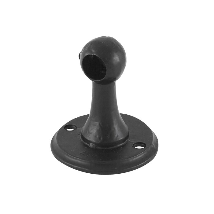 Dauby PIECE END BRACKET AGED IRON - BLACK (VO) “Links / Left”