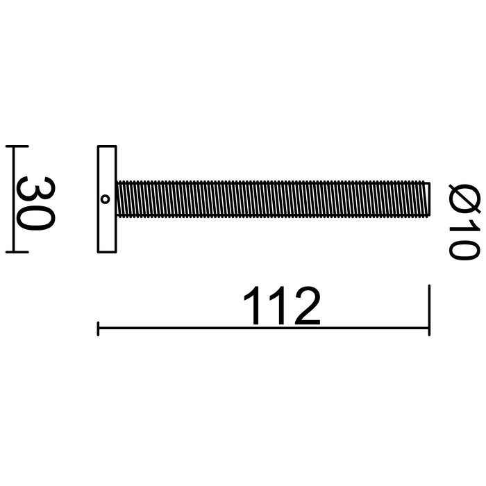 HDD Fixing set door handle inox plus per pair for outer door