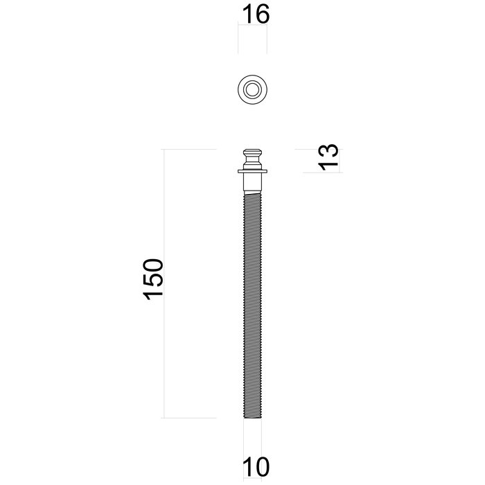 HDD  BEVESTIGINGSSET DEURGREEP INOX PLUS PER PAAR deurdikte >3CM