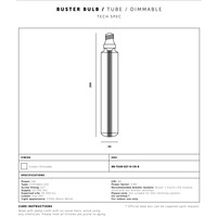 BUSTER LAMP / TUBE / DIMMABLE / 5W / E27