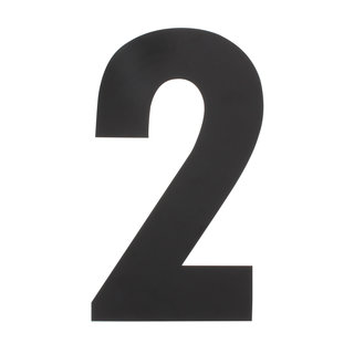 Intersteel Schwarze Hausnummer 2 - XXL 500mm