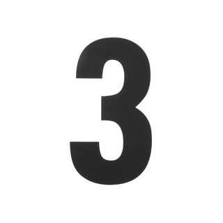 Intersteel Black house number 3 - XL 300mm