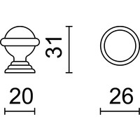 VLOERDEURSTOP RETRO FONT
