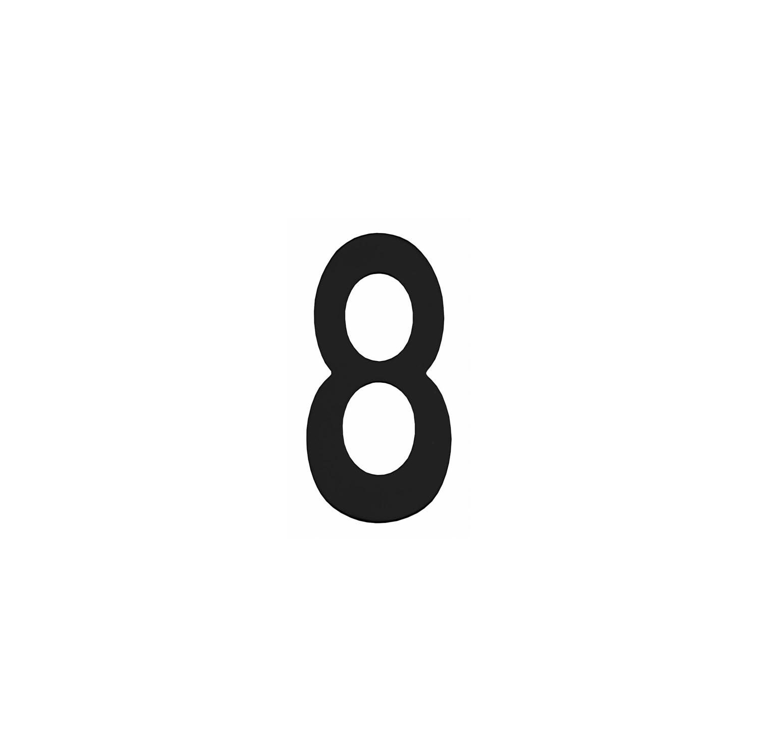 Black house numbers of 150 mm