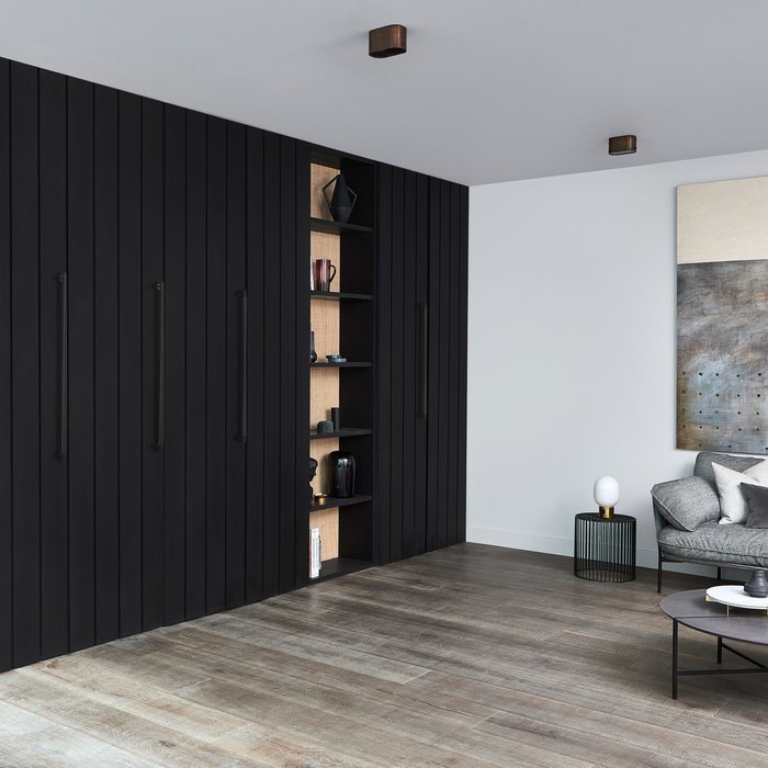 Buster+Punch Poignée d'armoire noire de Buster and Punch - longueur totale 760 mm - Closet Bar - B+P