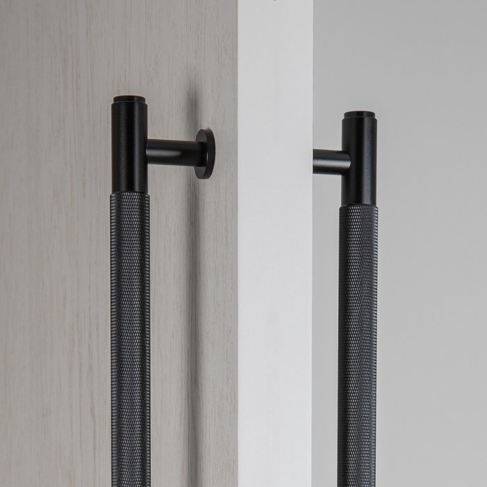 Buster+Punch Black pair of door handles from Buster and Punch - total length 774 mm