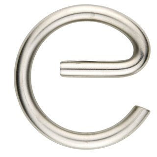 HDD Stainless steel house letter E round