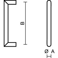 Meubelgreep URG 12/192mm zwart