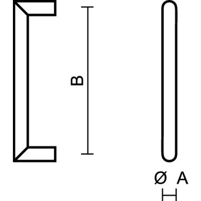 HDD Meubelgreep URG 12/192mm zwart