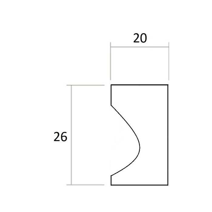 HDD Gold colored furniture knob D20