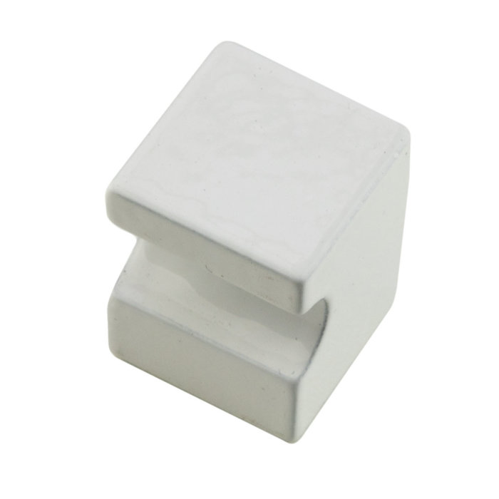 HDD Weißer Möbelknopf CUBICA TOP