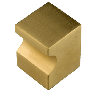 HDD Furniture knob CUBICA top matt gold