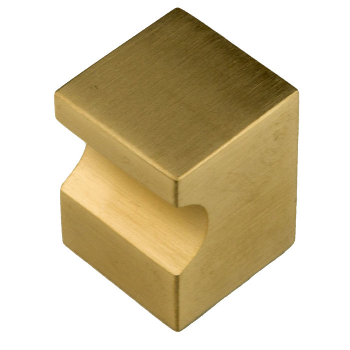 HDD Furniture knob CUBICA top matt gold