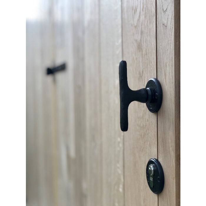 Dauby Black door handles PHTL”T+L” /50 aged iron - (VO)