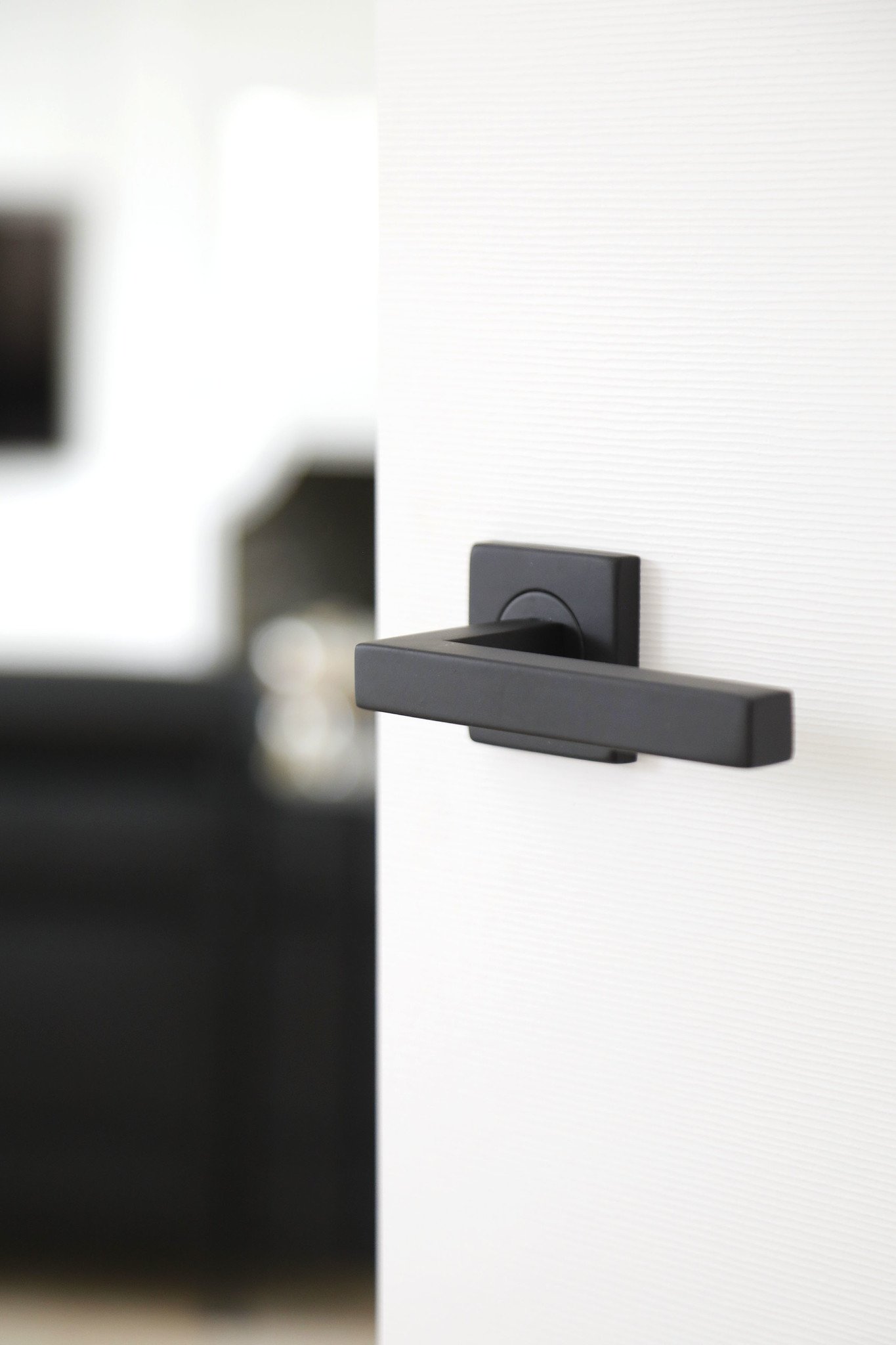 HDD Black door handles Kubic Shape with key plates