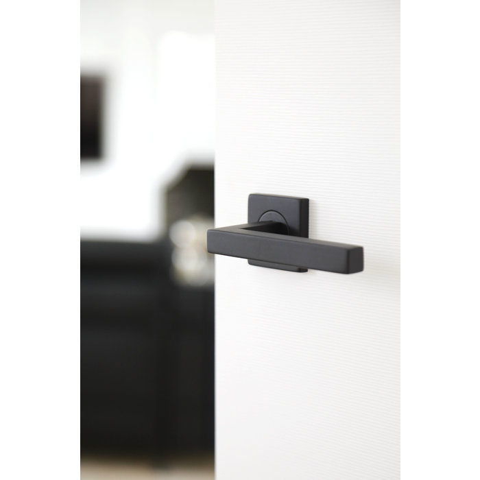 HDD Poignées de porte noires de forme Kubic