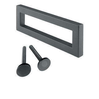 HDD Zwarte deurgreep "Qube" 65/140