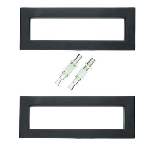 HDD Schwarzer Türgriff "Qube" 65/140 Paar für Glas