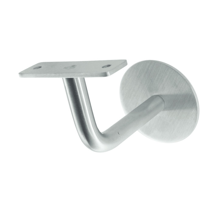 HDD Trapleuninghouder plat RVS