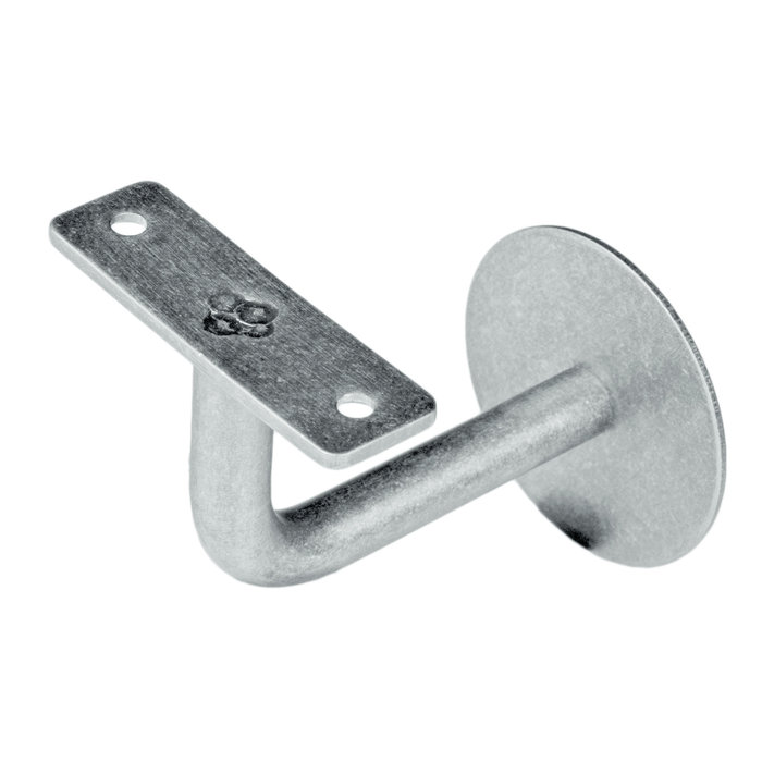 HDD Trapleuninghouder plat Old Silver