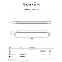 Smoked Bronze meubelgreep / large 360mm / Buster&Punch