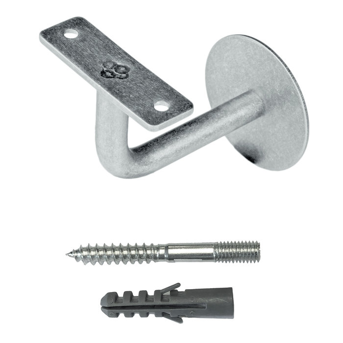 HDD Handrail holder flat Old Silver