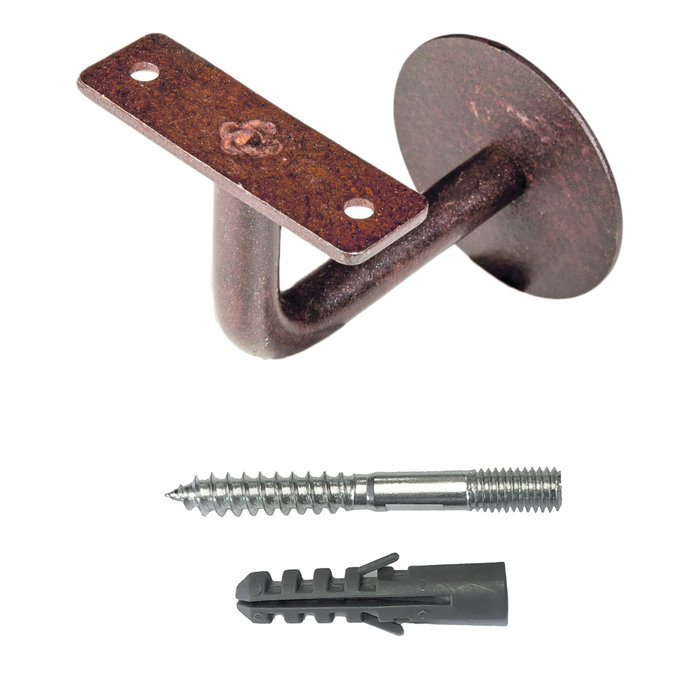 HDD Support de main courante plat rouille