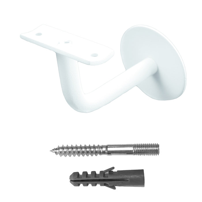 HDD Handrail holder round white