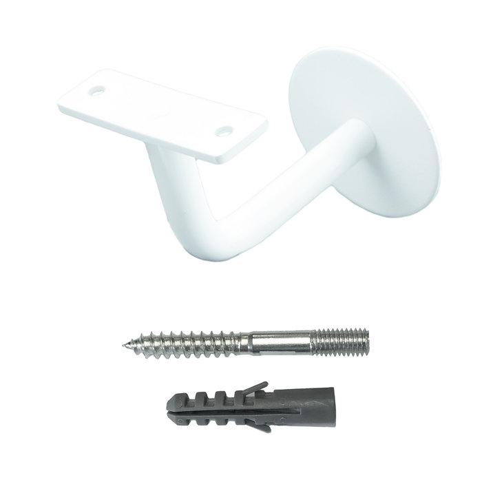 HDD Trapleuninghouder plat wit