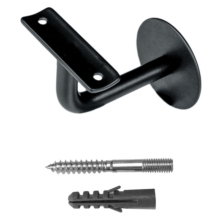 HDD Trapleuninghouder rond zwart