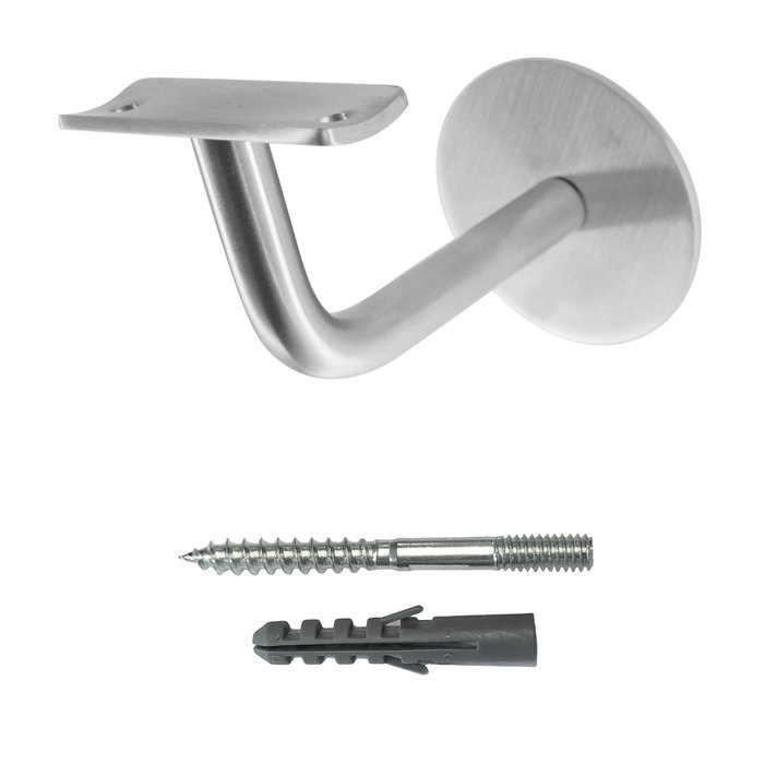 HDD Trapleuninghouder rond RVS