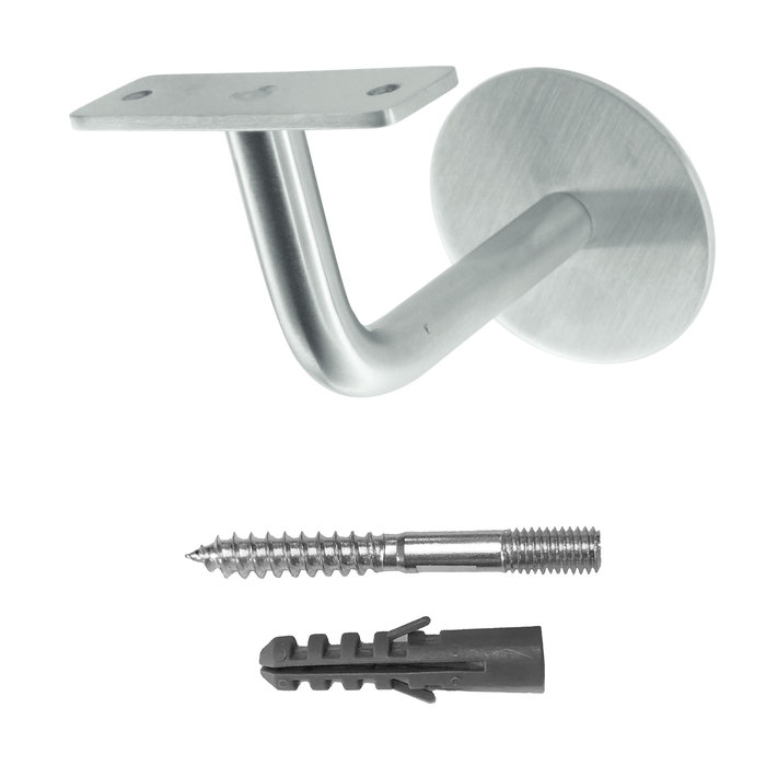 HDD Support de main courante plat en acier inoxydable